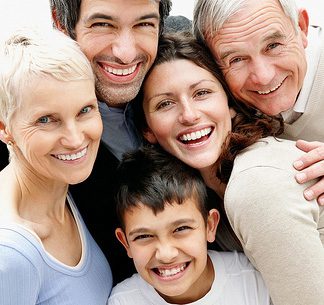 Family smiling - Oral Cancer Screening